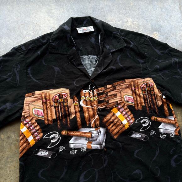 Rare Vintage‎ Pacific Legend Cigar Wraparound Shirt - Picture 2 of 5